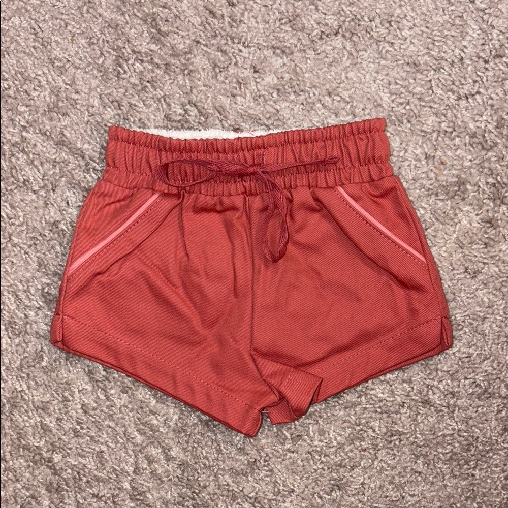 Cadets Classic Cotton Shorts in Salmon Pink SZ 6/12 Months NWOT